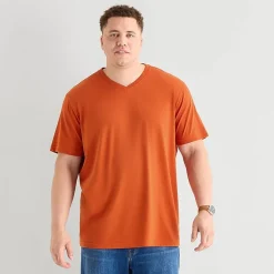St. John's Bay Super Soft Mens V Neck Short Sleeve Quick Dry Big and Tall T-Shirt
