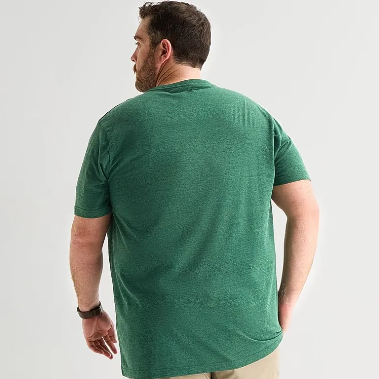St. John's Bay Super Soft Mens V Neck Short Sleeve Quick Dry Big and Tall T-Shirt