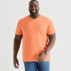 St. John's Bay Super Soft Mens V Neck Short Sleeve Quick Dry Big and Tall T-Shirt