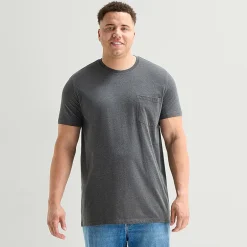 St. John's Bay Super Soft Pocket Mens Crew Neck Short Sleeve Quick Dry Big and Tall T-Shirt