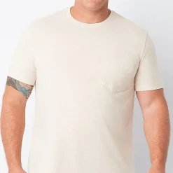 St. John's Bay Super Soft Pocket Mens Crew Neck Short Sleeve Quick Dry Big and Tall T-Shirt