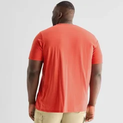 St. John's Bay Super Soft Pocket Mens Crew Neck Short Sleeve Quick Dry Stretch Fabric Big and Tall T-Shirt
