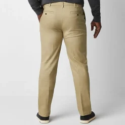 St. John's Bay Universal Easy Care Extender Mens Classic Fit Big and Tall Flat Front Pant