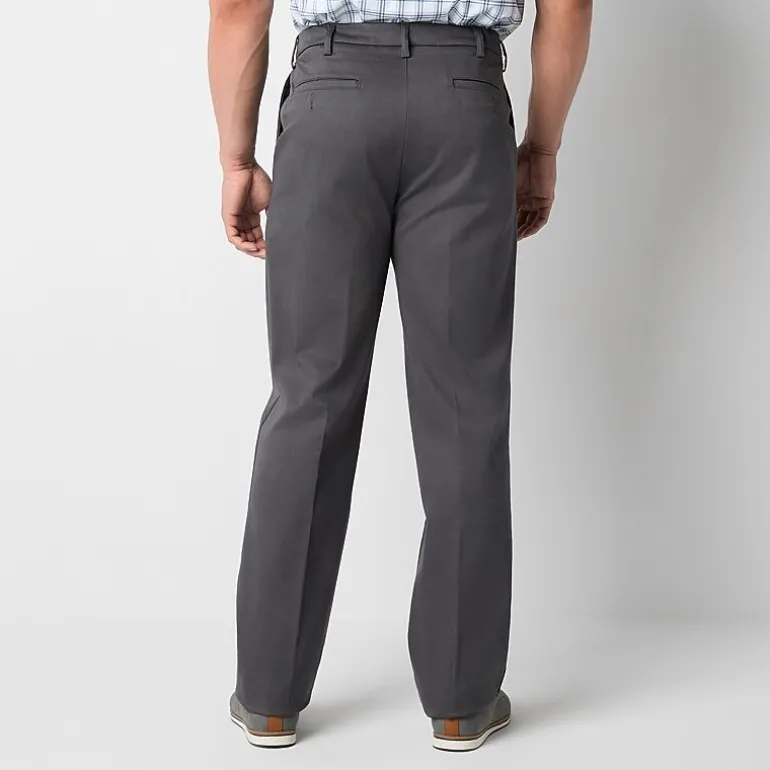 St. John's Bay Universal Easy Care Extender Mens Classic Fit Big and Tall Flat Front Pant