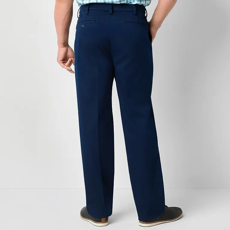 St. John's Bay Universal Easy Care Extender Mens Classic Fit Big and Tall Flat Front Pant