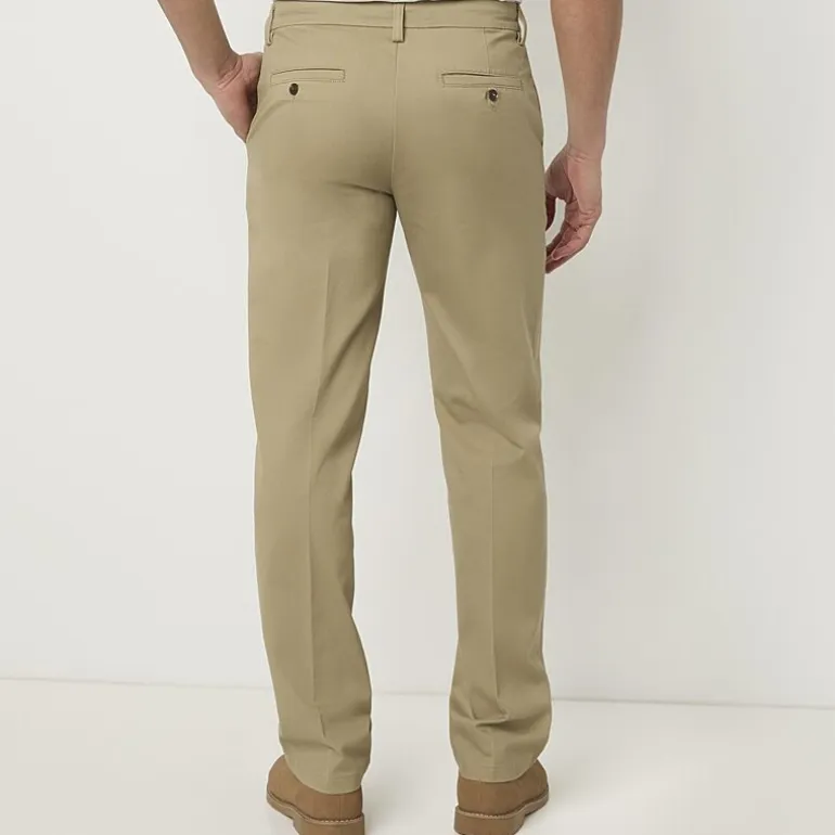 St. John's Bay Universal Wrinkle Free Easy Care Mens Classic Fit Flat Front Pant