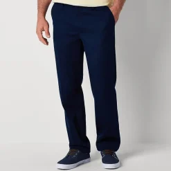 St. John's Bay Universal Wrinkle Free Easy Care Mens Classic Fit Flat Front Pant