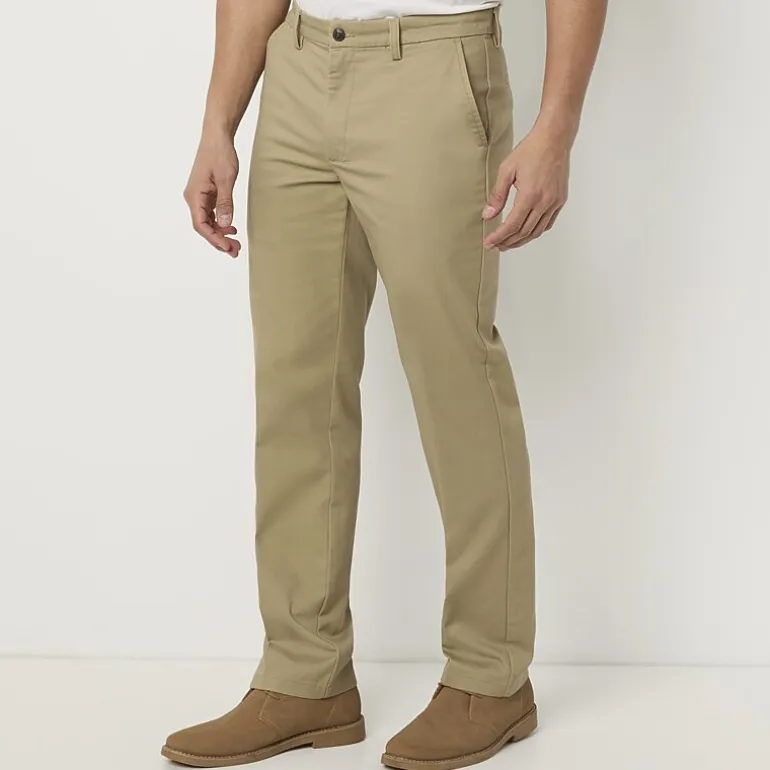 St. John's Bay Universal Wrinkle Free Easy Care Mens Classic Fit Flat Front Pant