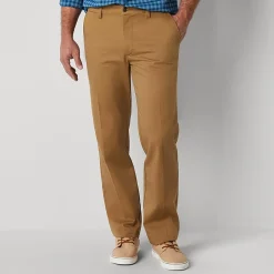 St. John's Bay Universal Wrinkle Free Easy Care Mens Classic Fit Flat Front Pant