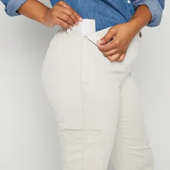 St. John's Bay Womens Adaptive Easy-on + Easy-off Seated Wear Slim Mid Rise Trouser