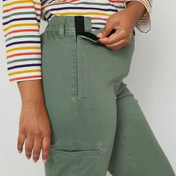 St. John's Bay Womens Adaptive Easy-on + Easy-off Seated Wear Slim Mid Rise Trouser