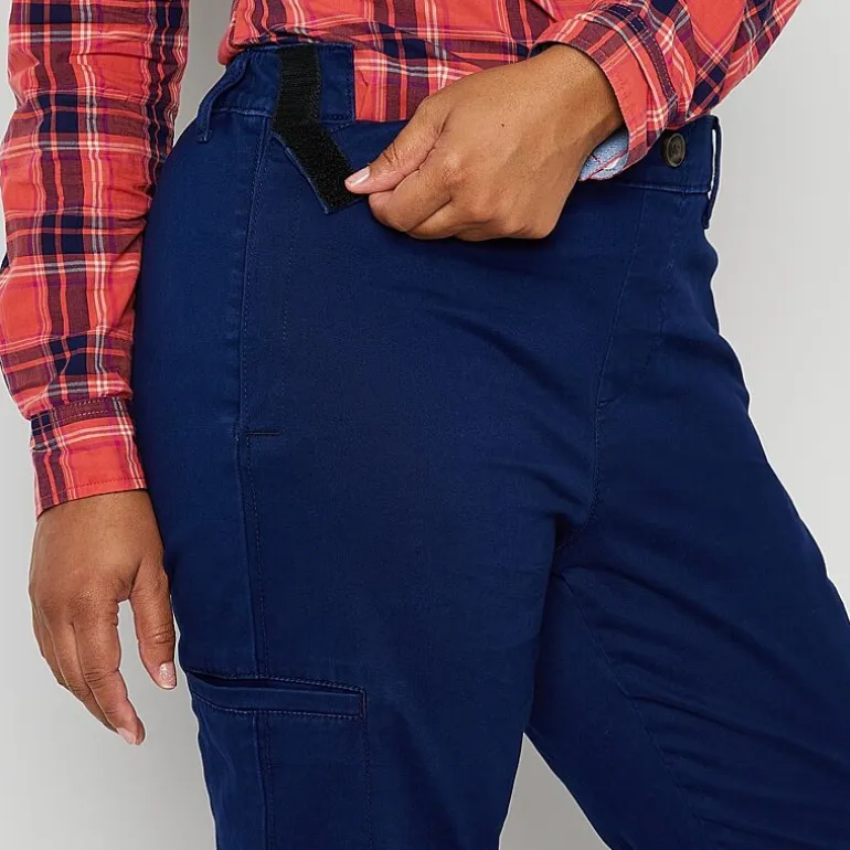 St. John's Bay Womens Adaptive Easy-on + Easy-off Seated Wear Slim Mid Rise Trouser