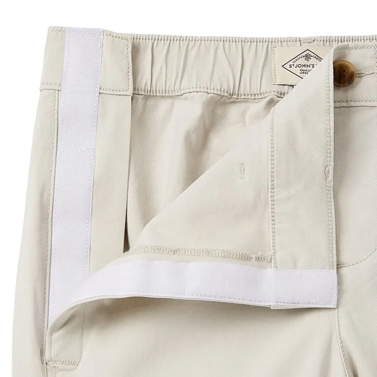 St. John's Bay Womens Adaptive Easy-on + Easy-off Seated Wear Slim Mid Rise Trouser