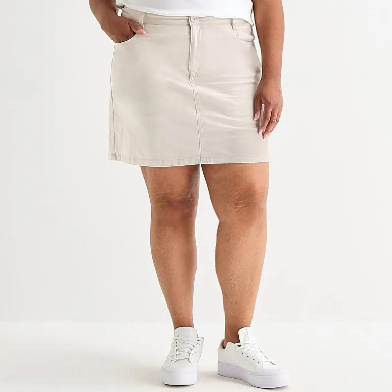 St. John's Bay Womens Cotton Blend Skort