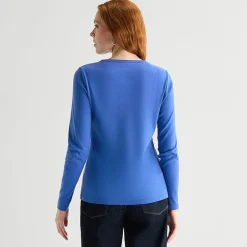 St. John's Bay Womens Crew Neck Long Sleeve T-Shirt
