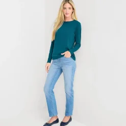 St. John's Bay Womens Crew Neck Long Sleeve T-Shirt