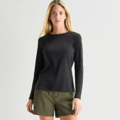 St. John's Bay Womens Crew Neck Long Sleeve T-Shirt