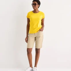 St. John's Bay Womens Crew Neck Short Sleeve T-Shirt