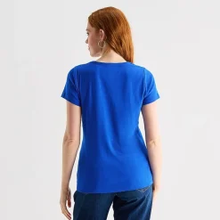 St. John's Bay Womens Crew Neck Short Sleeve T-Shirt