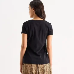 St. John's Bay Womens Crew Neck Short Sleeve T-Shirt