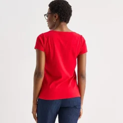 St. John's Bay Womens Crew Neck Short Sleeve T-Shirt