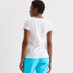 St. John's Bay Womens Crew Neck Short Sleeve T-Shirt