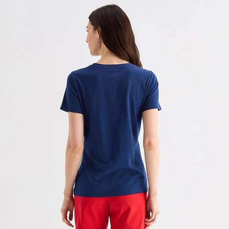 St. John's Bay Womens Crew Neck Short Sleeve Regular Fit Graphic T-Shirt