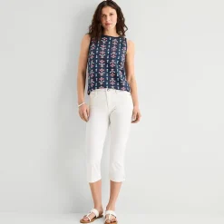 St. John's Bay Womens Crew Neck Sleeveless Tank Top