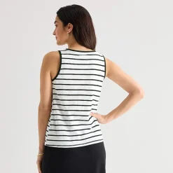 St. John's Bay Womens Crew Neck Sleeveless Tank Top