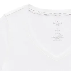 St. John's Bay Womens Easy-on + Easy-off V Neck 3/4 Sleeve Adaptive T-Shirt