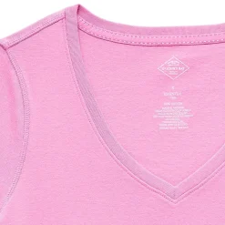 St. John's Bay Womens Easy-on + Easy-off V Neck 3/4 Sleeve Adaptive T-Shirt