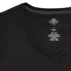 St. John's Bay Womens Easy-on + Easy-off V Neck 3/4 Sleeve Adaptive T-Shirt
