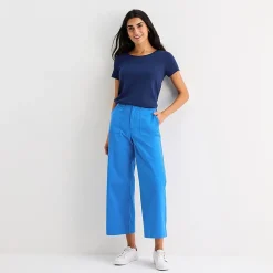 St. John's Bay Womens Easy-on + Easy-off Crew Neck Short Sleeve Adaptive T-Shirt