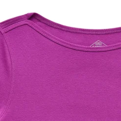 St. John's Bay Womens Easy-on + Easy-off Boat Neck Short Sleeve Adaptive T-Shirt