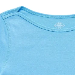 St. John's Bay Womens Easy-on + Easy-off Boat Neck Short Sleeve Adaptive T-Shirt