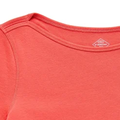 St. John's Bay Womens Easy-on + Easy-off Boat Neck Short Sleeve Adaptive T-Shirt