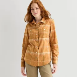 St. John's Bay Womens Easy-on + Easy-off Cuffed Long Sleeve Regular Fit Button-Down Shirt