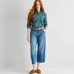 St. John's Bay Womens Easy-on + Easy-off Cuffed Long Sleeve Regular Fit Button-Down Shirt