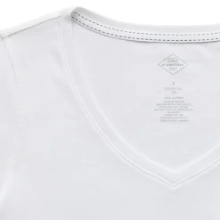 St. John's Bay Womens Easy-on + Easy-off V Neck 3/4 Sleeve Adaptive T-Shirt