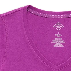 St. John's Bay Womens Easy-on + Easy-off V Neck 3/4 Sleeve Adaptive T-Shirt