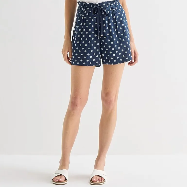 St. John's Bay Womens High Rise Pull-On Short