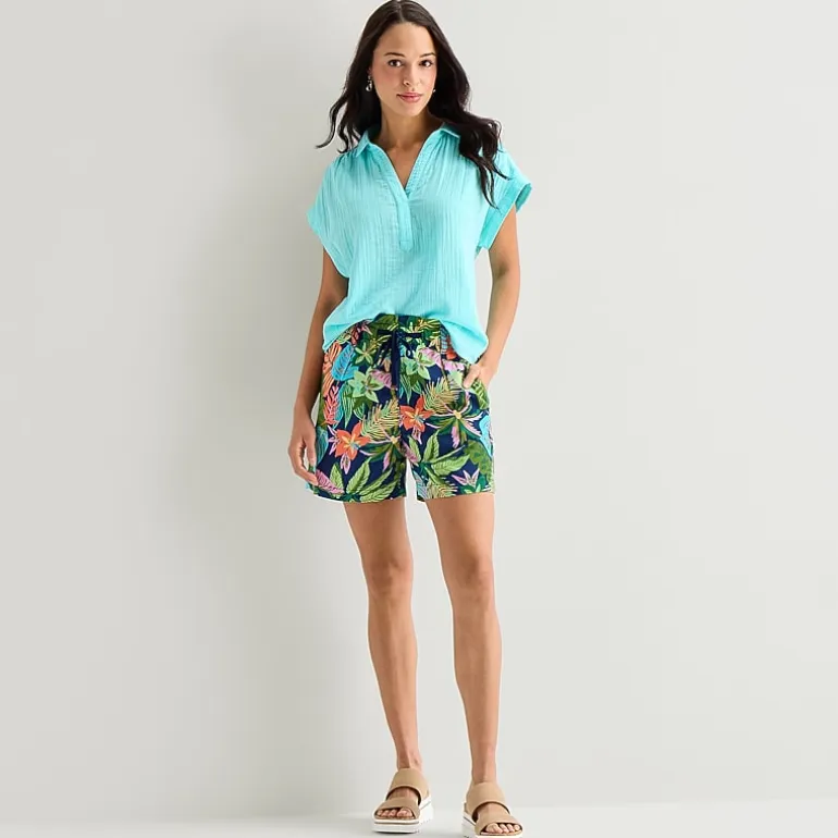 St. John's Bay Womens High Rise Pull-On Short