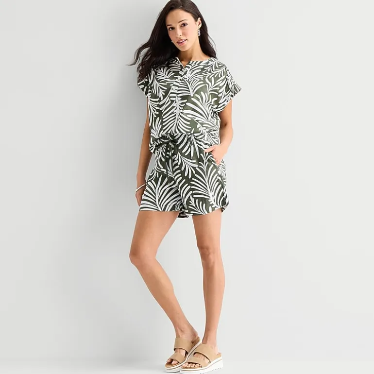 St. John's Bay Womens High Rise Pull-On Short