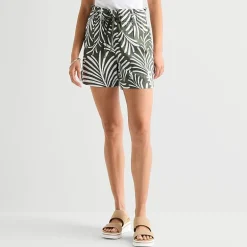 St. John's Bay Womens High Rise Pull-On Short