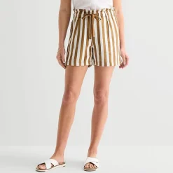 St. John's Bay Womens High Rise Pull-On Short