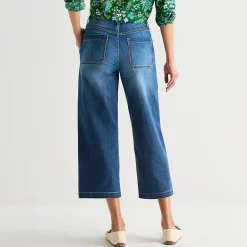 St. John's Bay Womens High Rise Wide Leg Jean