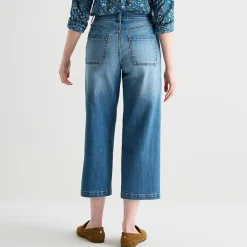 St. John's Bay Womens High Rise Wide Leg Jean