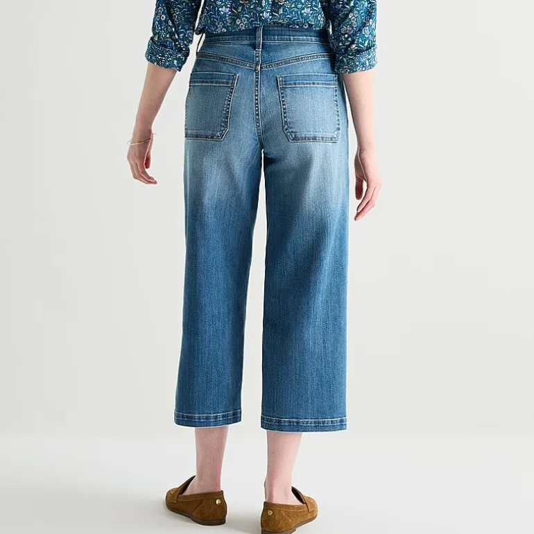 St. John's Bay Womens High Rise Wide Leg Jean