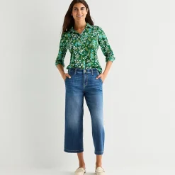 St. John's Bay Womens High Rise Wide Leg Jean
