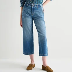 St. John's Bay Womens High Rise Wide Leg Jean